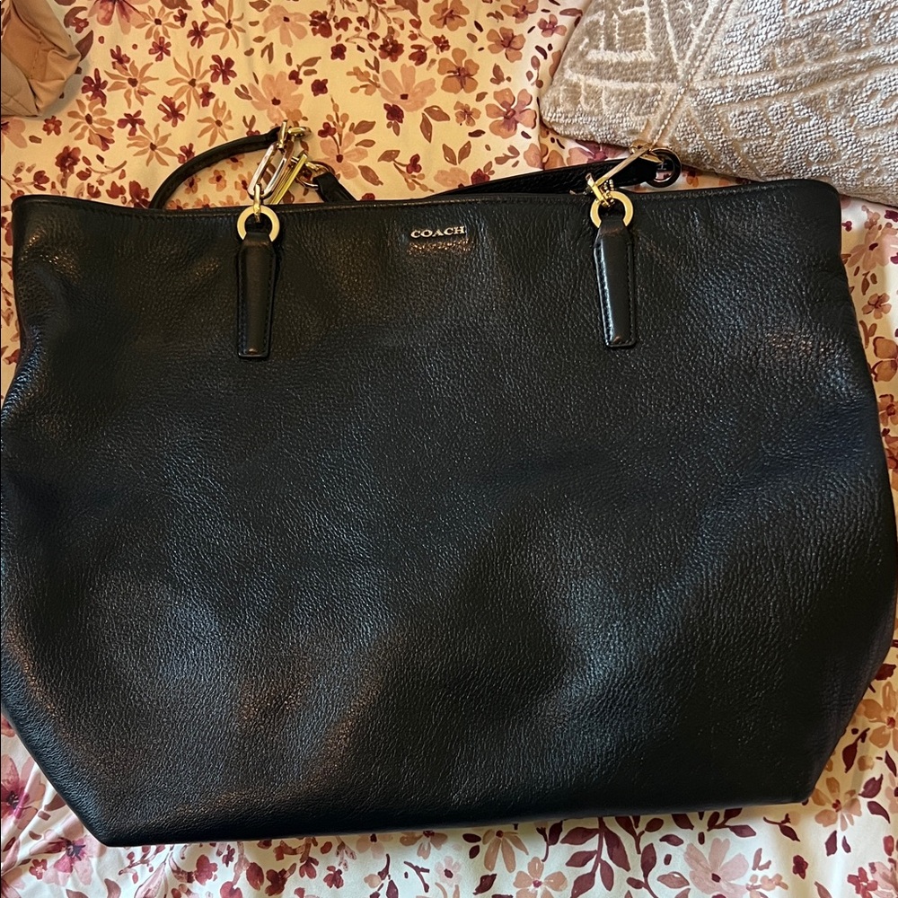 Authentic coach black tote